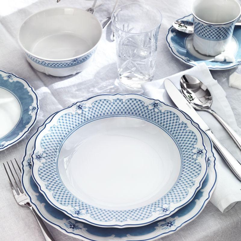 Hutschenreuther Baronesse Estelle Blue Porcelain