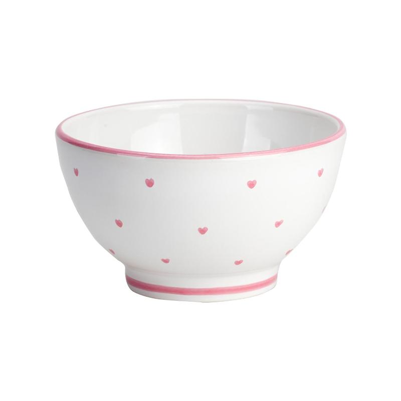 Gmundner Keramik Herzerl Rosa Muesli bowl 14 cm