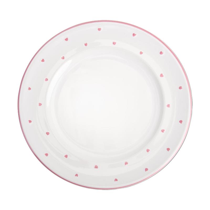 Gmundner Keramik Herzerl Rosa Dessertteller Gourmet 22 cm