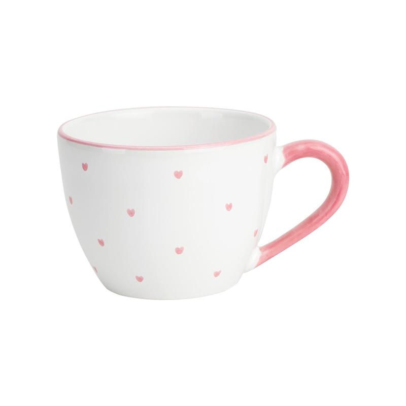 Gmundner Keramik Herzerl Rosa Tee-Obertasse Maxima 0,4 L