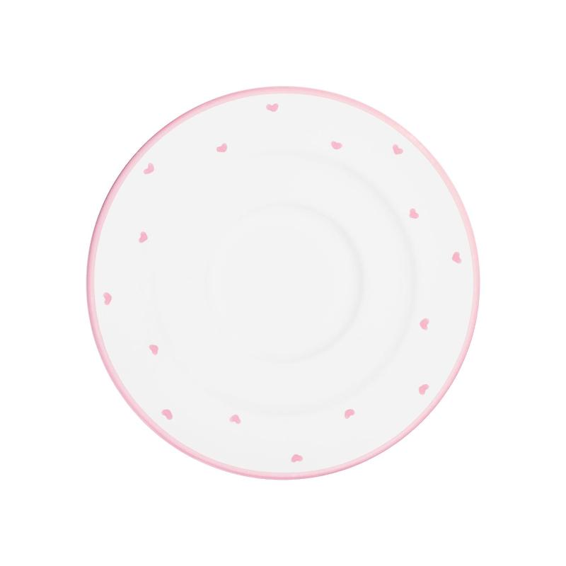 Gmundner Keramik Herzerl Rosa Kaffee-Untertasse Gourmet 16 cm Herzerl Rosa 0012TUGO16
