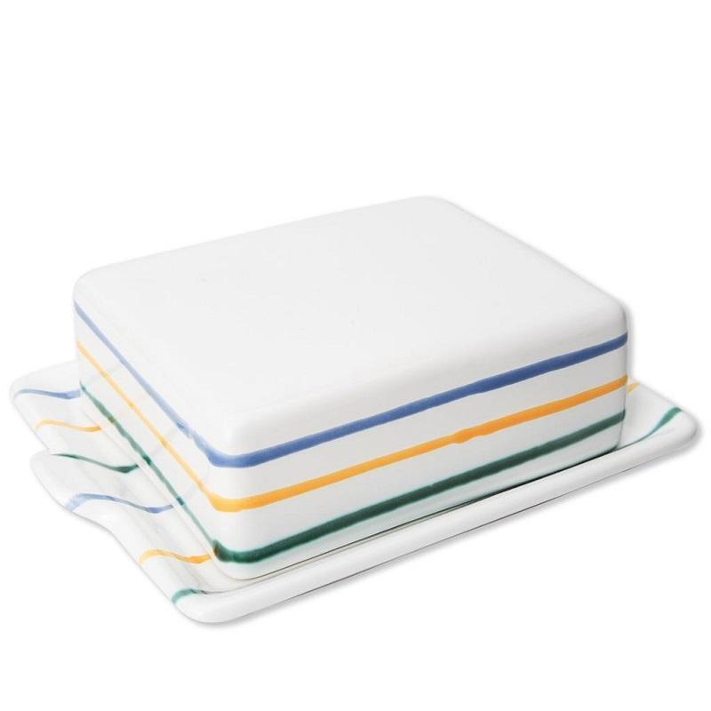 Gmundner Keramik Buntgeflammt Butter dish 250 g