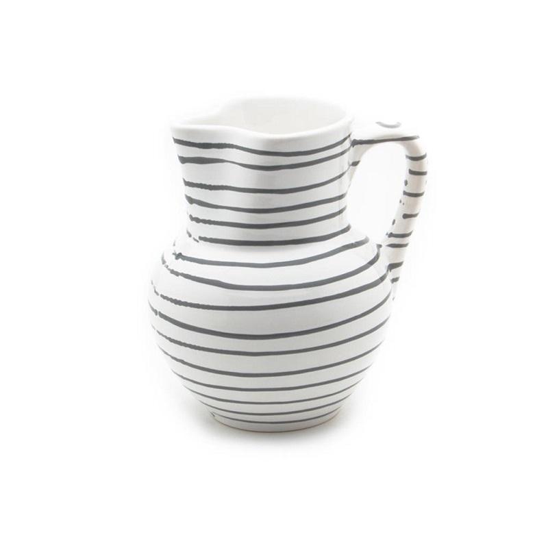 Gmundner Keramik Graugeflammt Jug Viennese form 1 L / h: 8.8 cm