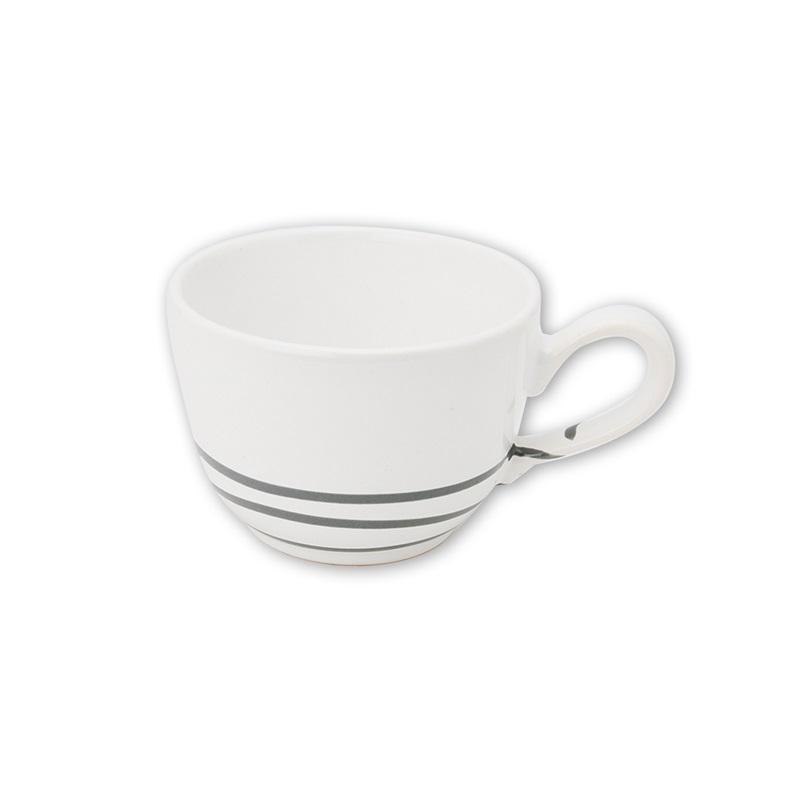 Gmundner Keramik Pur Geflammt Grau Kaffee-Obertasse glatt 0,19 L / h: 6,6 cm
