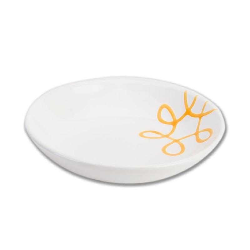 Gmundner керамика Pur Geflammt желтый Суповая тарелка Cup d: 20 cm / h: 4,4 cm