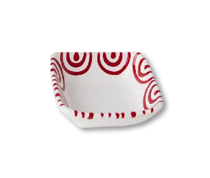 Gmundner Keramik Rotgeflammt Square bowl 9x9x3.4 cm