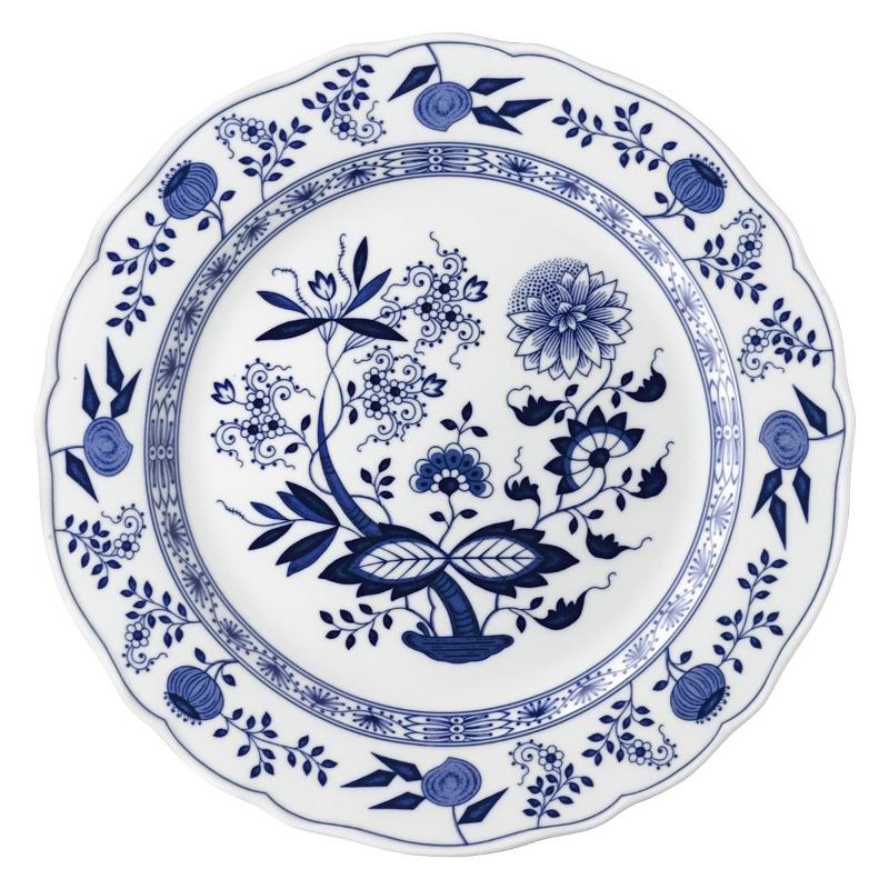 Hutschenreuther Blau Zwiebelmuster Platz- / Gourmetteller (Fahne) 31 cm