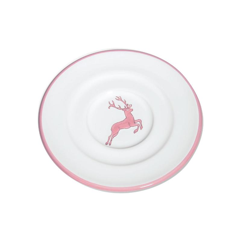 Gmundner Keramik Rosa Hirsch Espresso-Untertasse Gourmet 11 cm