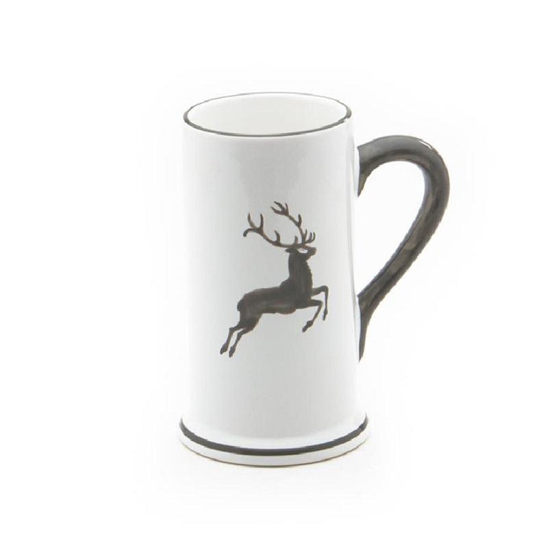 Gmundner Keramik Grauer Hirsch Beer mug Form-A Small 0.3 L / h: 14 cm