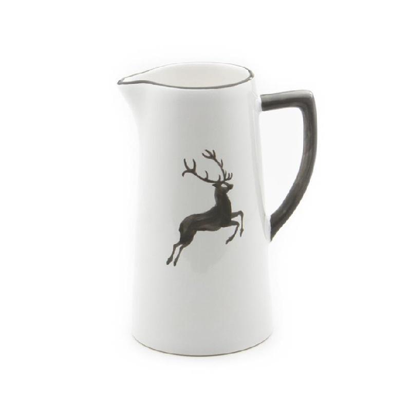 Gmundner Keramik Grauer Hirsch Water jug 1.2 L / h: 22 cm