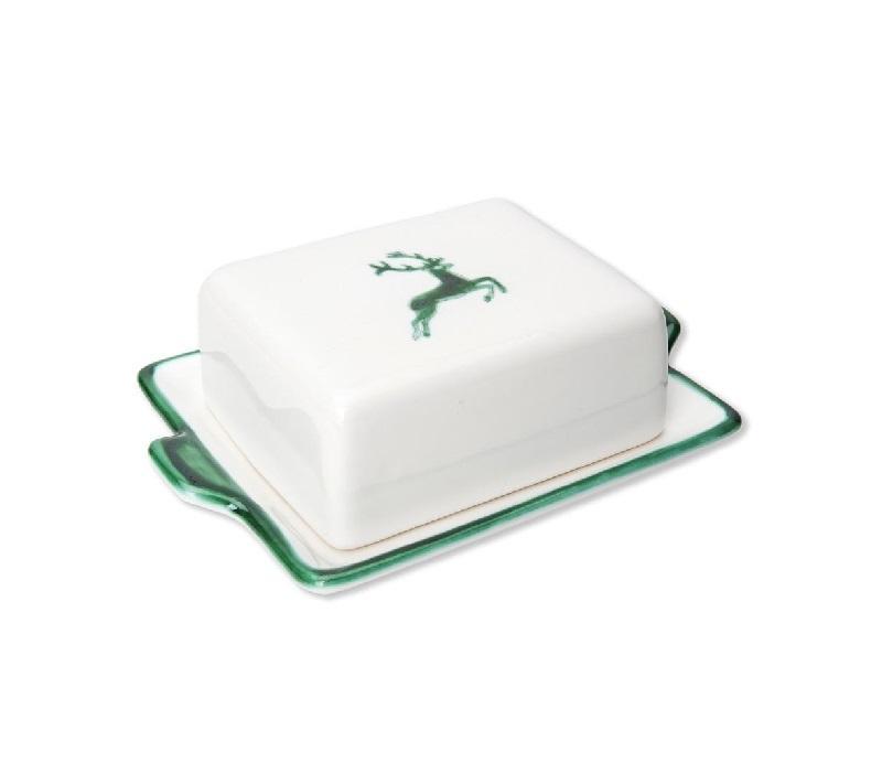 Gmundner Keramik Grüner Hirsch Butter dish 125 g