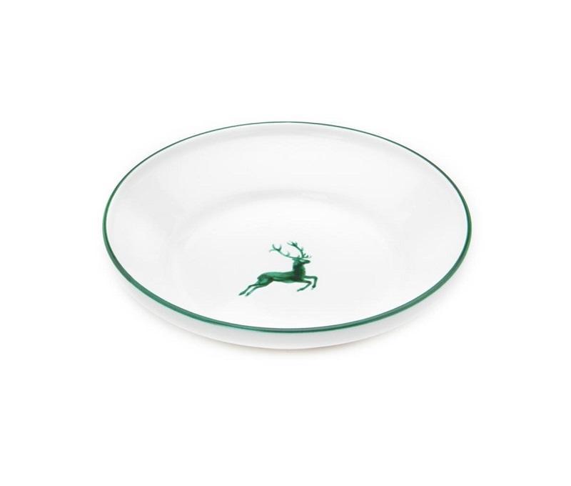 Gmundner Keramik Grüner Hirsch Rice bowl without handle d: 28 cm / h: 6,6 cm
