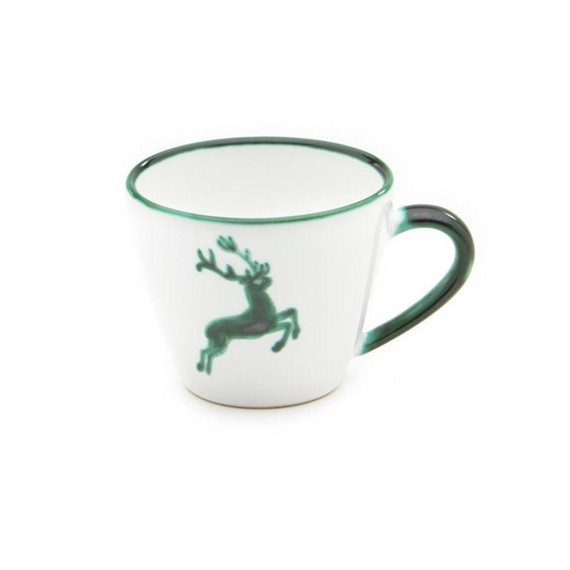 Gmundner Keramik Grüner Hirsch Kaffee-Obertasse Gourmet 0,2 L / h: 7,5 cm