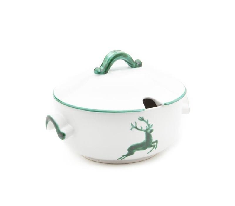 Gmundner Keramik Grüner Hirsch Smooth soup pot 2 L / h: 18 cm