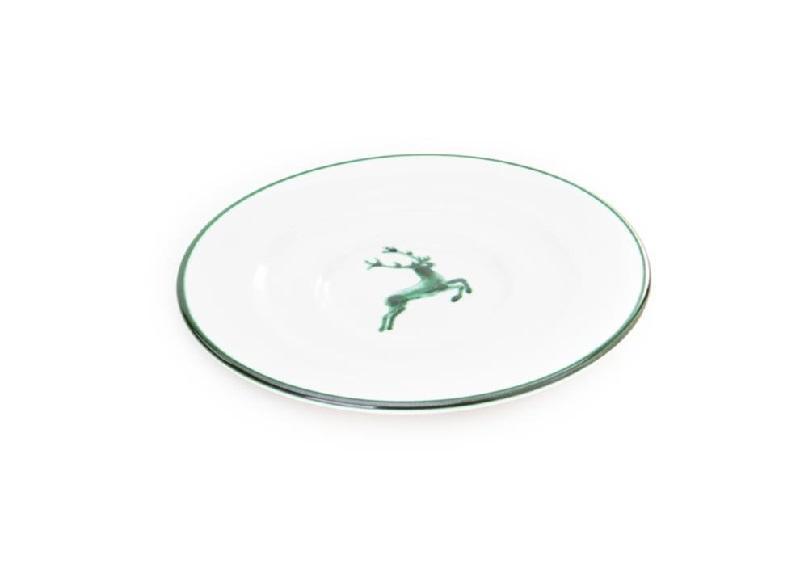 Gmundner Keramik Grüner Hirsch Kaffee-Untertasse Gourmet d: 16 cm