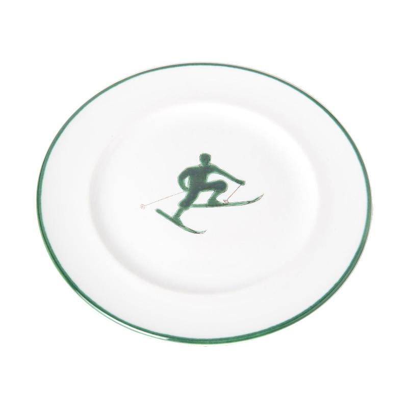 Gmundner Keramik Toni Grün Gourmet dessert plate 22 cm