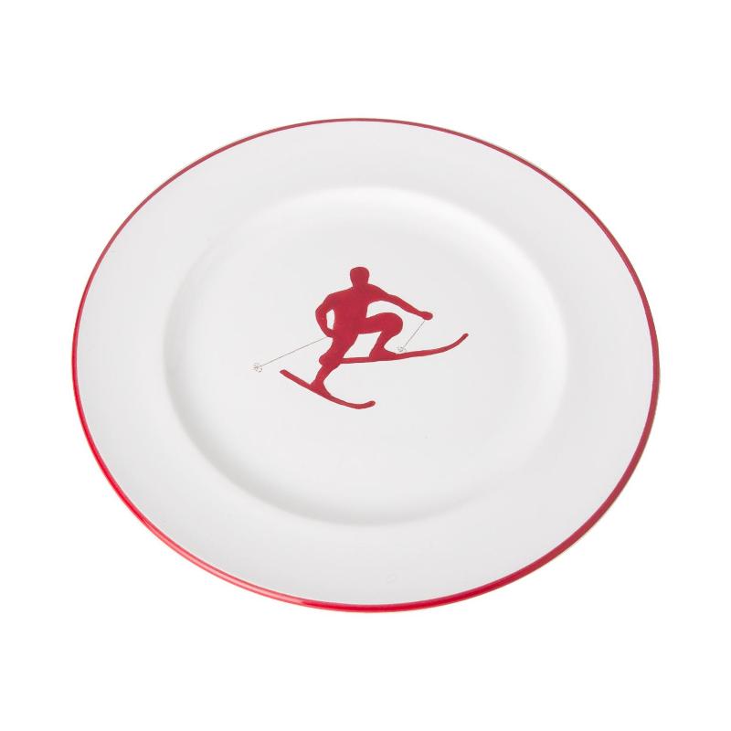 Gmundner Keramik Toni Rubinrot Gourmet dessert plate 22 cm