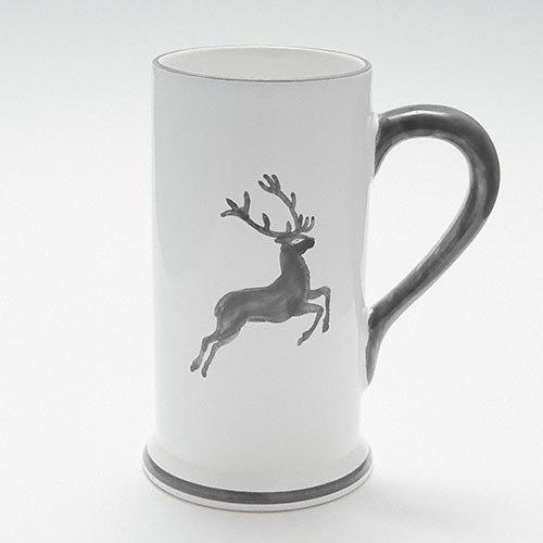 Gmundner Keramik Grauer Hirsch Beer mug shape-A 0.5 l / h: 17 cm