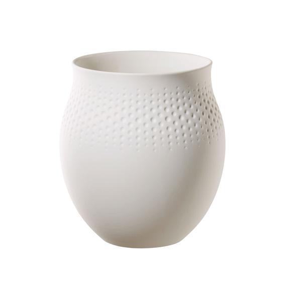 Villeroy & Boch Manufacture Collier Blanc Vase Perle groß 17,5 cm