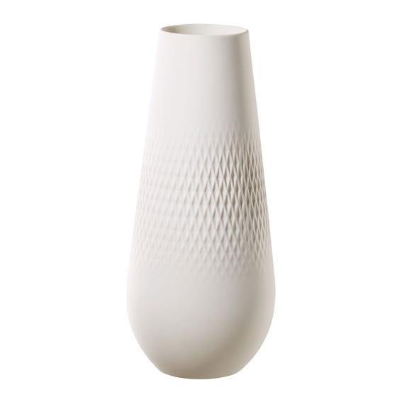 Villeroy & Boch Manufacture Collier Blanc Vase Carré hoch 26 cm