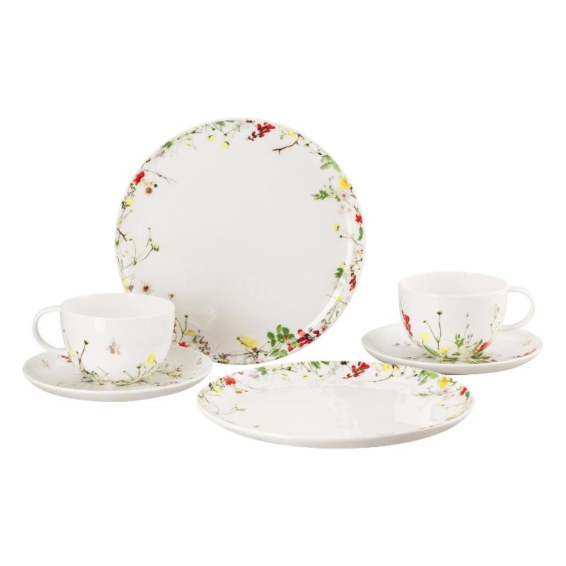 Rosenthal Brillance Fleurs Sauvages Kaffeeset für 2 Personen 6-tlg.
