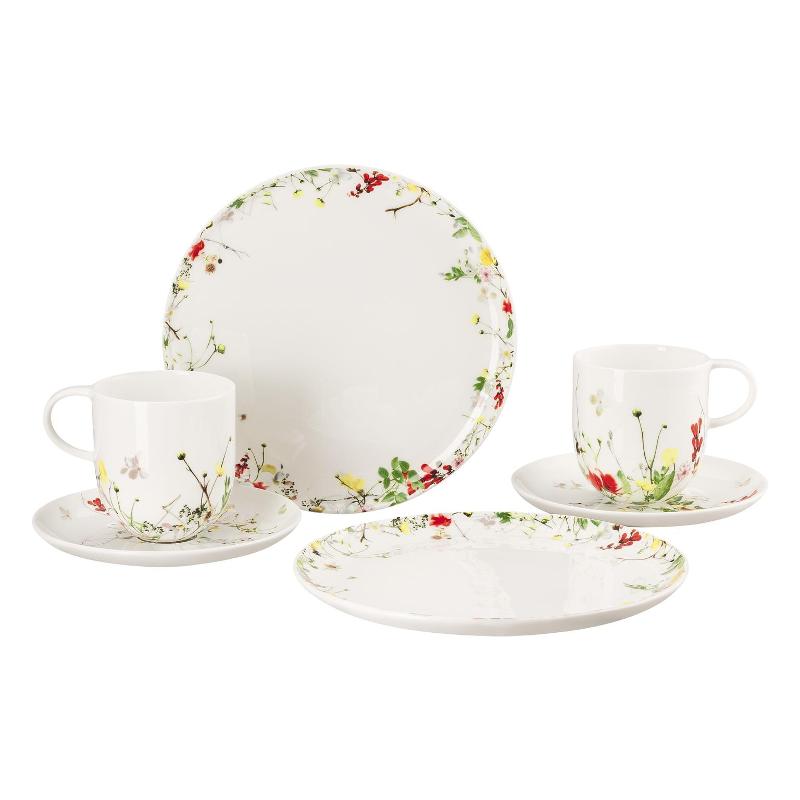 Rosenthal Brillance Fleurs Sauvages Frühstück-Set für 2 Personen 6-tlg.