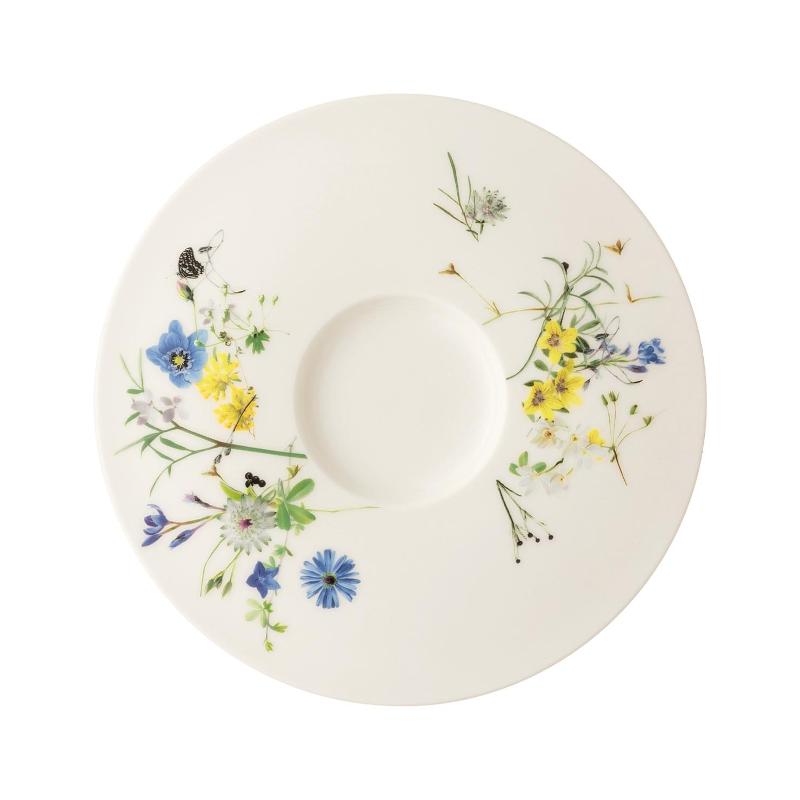 Rosenthal Brillance Fleurs des Alpes Suppen-Untertasse 18,5 cm