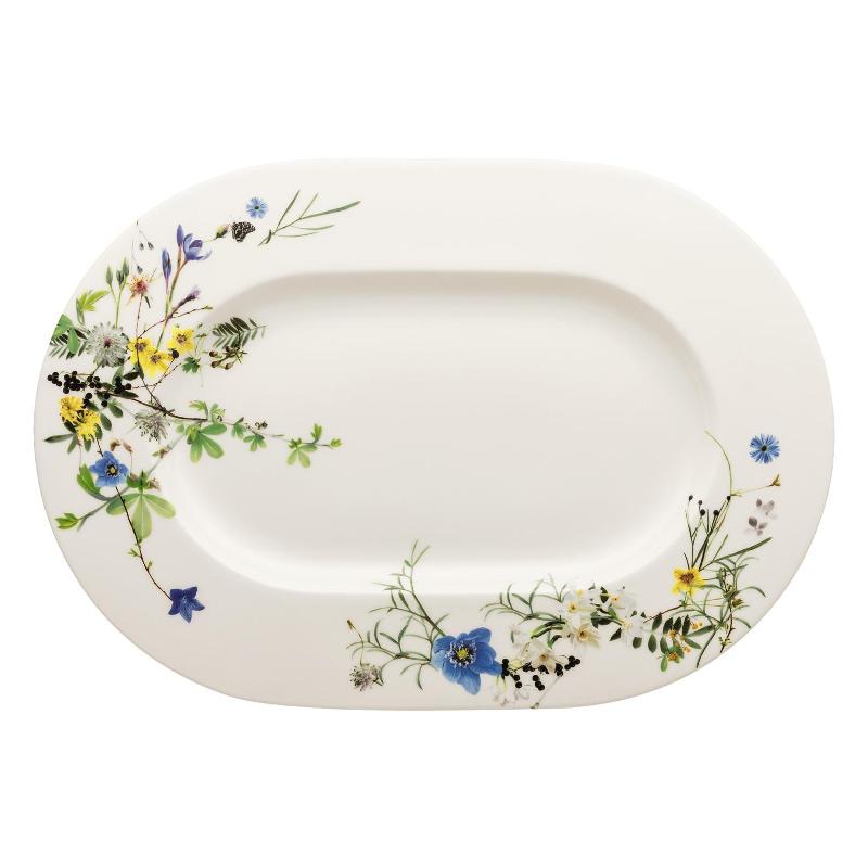 Rosenthal Brillance Fleurs des Alpes Plate 41x29 cm