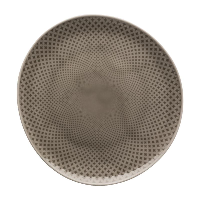 Rosenthal Junto Pearl Grey - Porzellan Teller flach 22 cm