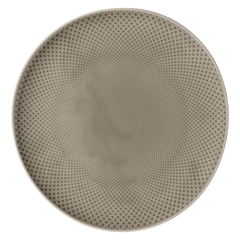 Rosenthal Junto Pearl Grey - Porzellan Teller flach 32 cm
