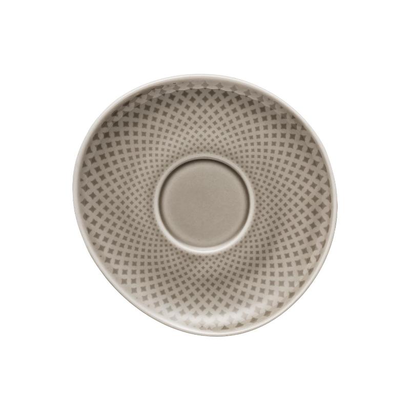 Rosenthal Junto Pearl Grey - Porzellan Espresso-Untertasse 11 cm