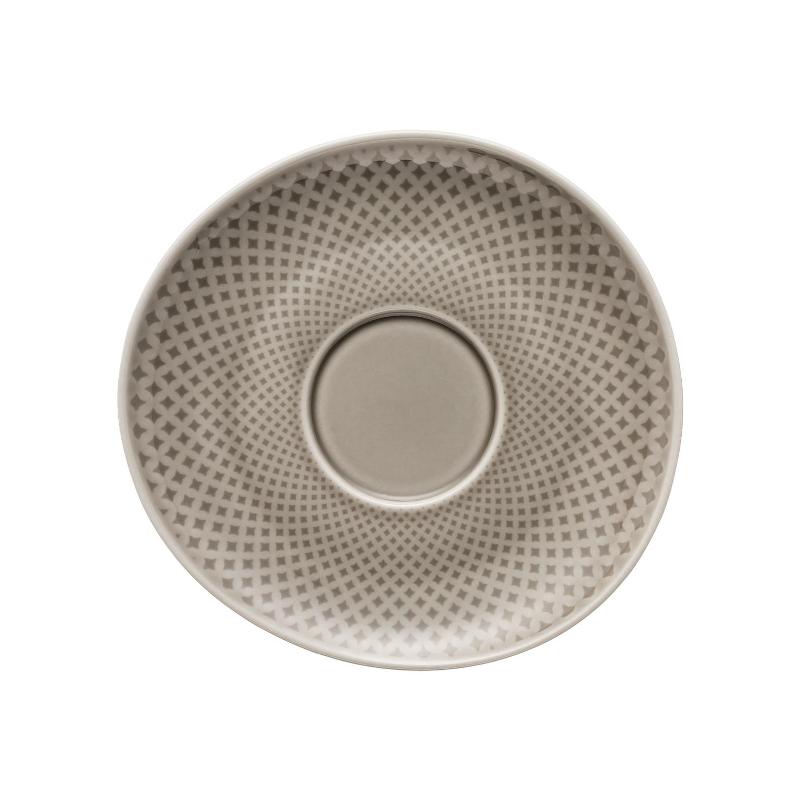 Rosenthal Junto Pearl Grey - Porzellan Kombi-/Kaffee-/Tee-Untertasse 15 cm