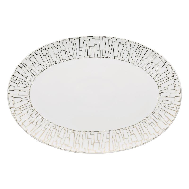 Rosenthal studio-line TAC Gropius - Skin золотой Плита 34x23,5 см