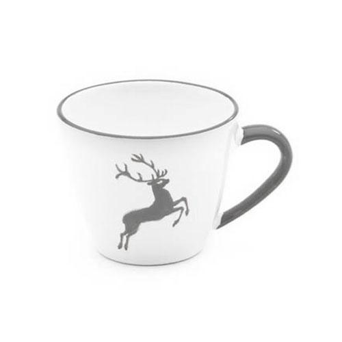 Gmundner Keramik Grauer Hirsch Kaffee-Obertasse Gourmet 0,2 L / h: 7,5 cm