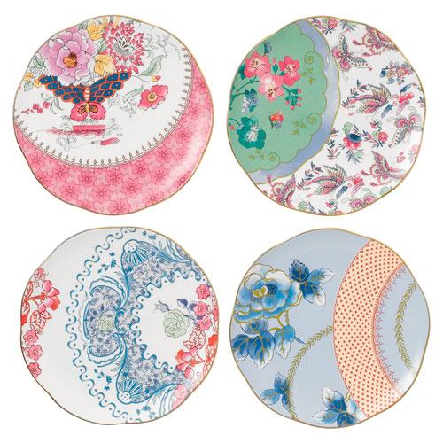 Wedgwood Butterfly Bloom Dessert plate set, 4 pieces, 20 cm