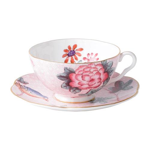 Wedgwood  'Harlequin Collection Cuckoo' Teetasse Rosa 0,18 L 2-tlg. set (Ober- und Untertasse)