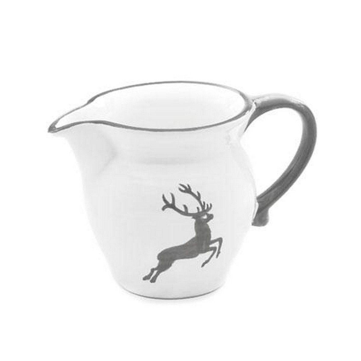 Gmundner Keramik Grauer Hirsch Milk jug smooth 0.5 L / h: 10.8 cm