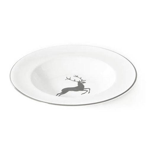 Gmundner Keramik Grauer Hirsch Suppenteller Gourmet 24 cm