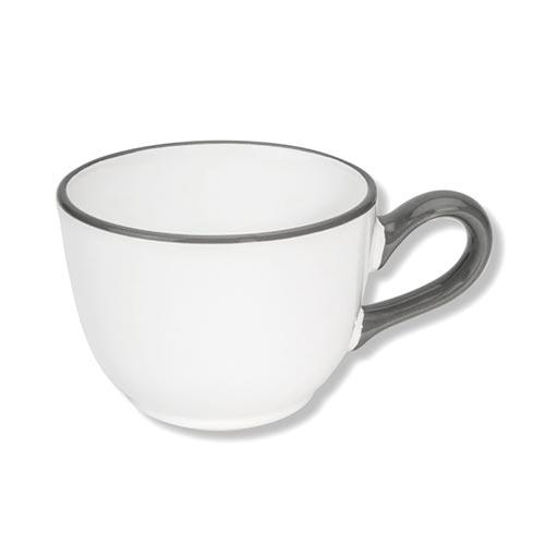 Gmundner Keramik Grauer Rand Kaffee-Obertasse Classic 0,19 L