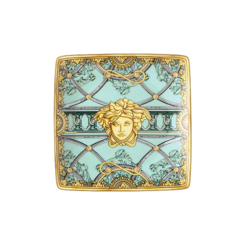 Rosenthal meets Versace La Scala del Palazzo - Verde Плоская квадратная миска 12 см