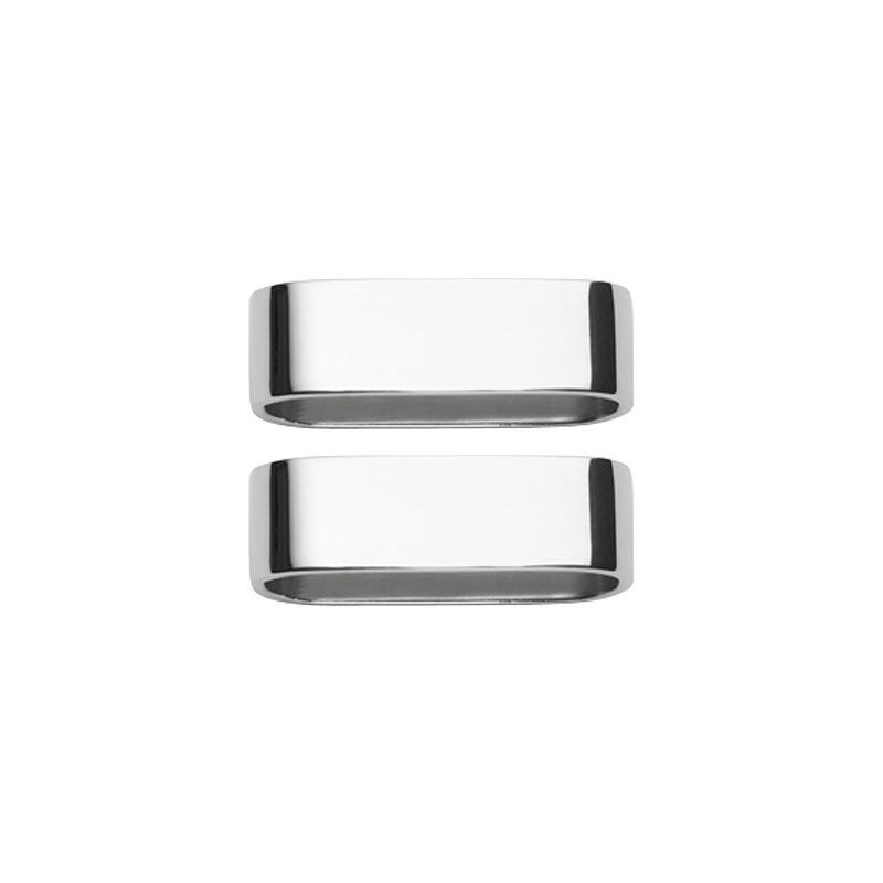 Villeroy & Boch Besteck Daily Line - 18/10 Edelstahl Serviettenringe 2 Stück 40 mm