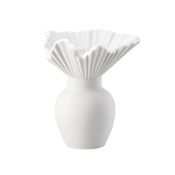 Rosenthal Miniaturvasen Vase Falda weiß matt 10 cm Miniaturvasen 14438-100102-26010