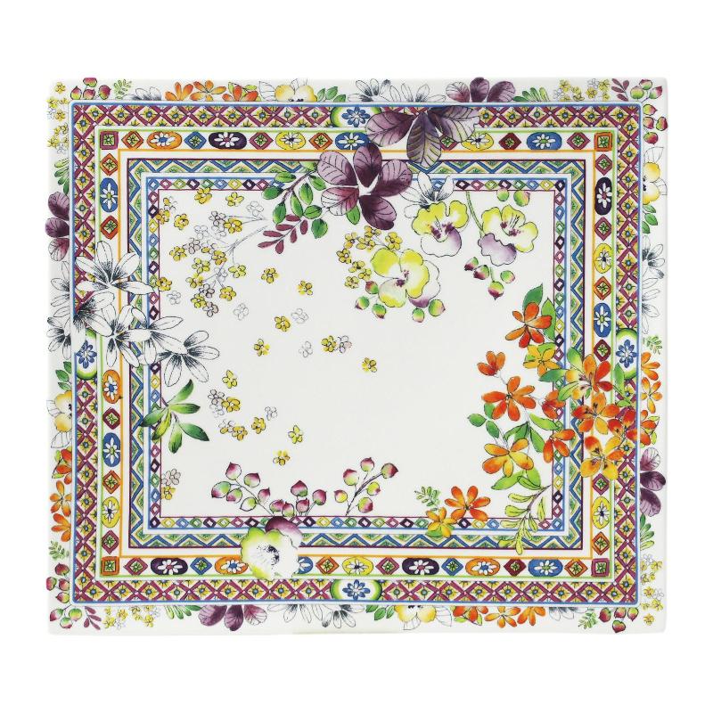 Gien Fayencerie Bagatelle Прямоугольная пластина 29,5x26,5 см