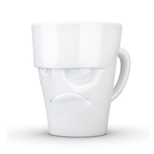 Fiftyeight Products TV Tassen Henkeltasse weiß grummelig 0,35 L TV Tassen T018101