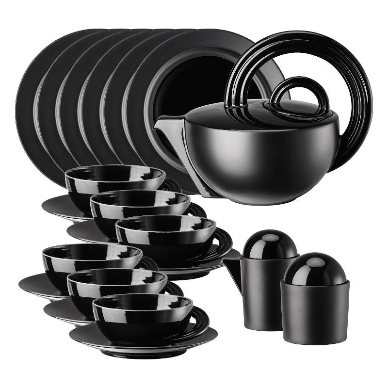 Rosenthal studio-line Cupola Black tea set 21 pieces - limited to 49 pieces