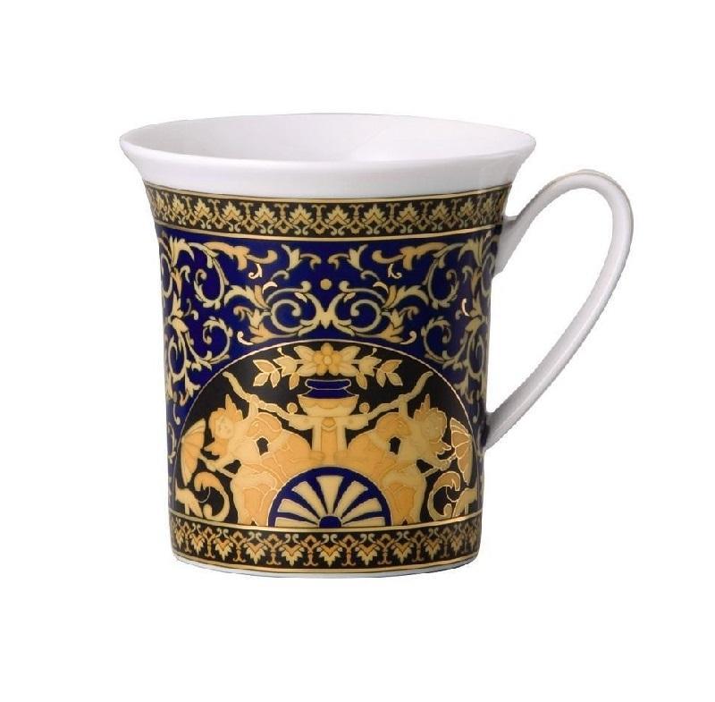 Rosenthal meets Versace Medusa blue Mug with handle 0.35 L