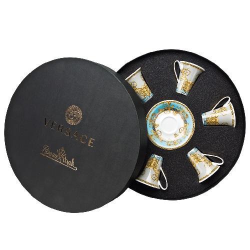 Rosenthal meets Versace Prestige Gala Le Bleu Набор эспрессо/мокко чашек 0,09 л, 6 шт