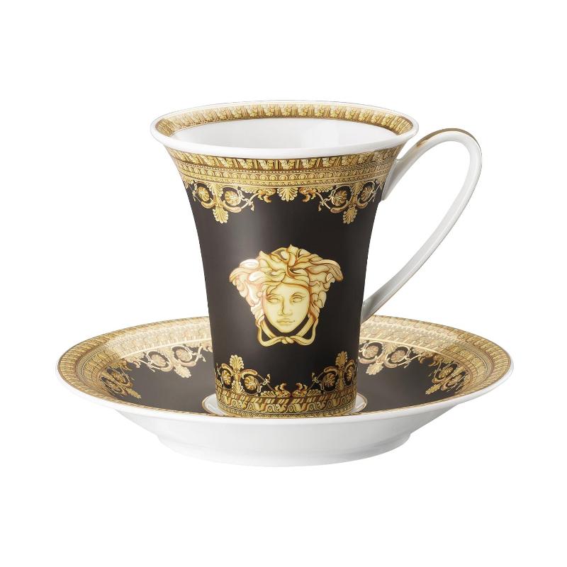 Rosenthal Versace I love Baroque - Nero Kaffeetasse 0,18 L mit Untertasse 2-tlg.