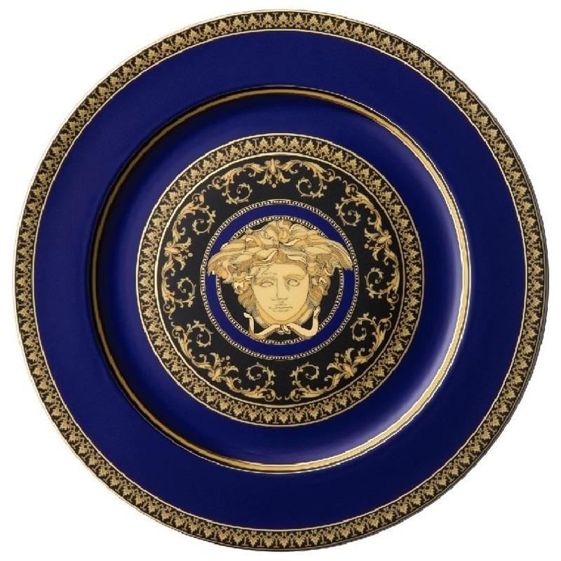 Versace Rosenthal メデューサブルー 花瓶 Versace by Rosenthal