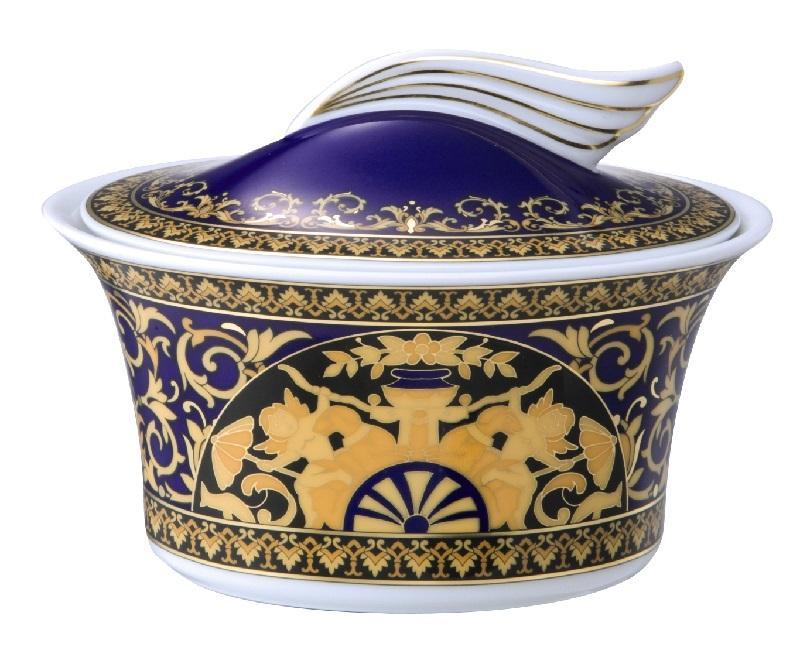 Rosenthal Versace Medusa blue Zuckerdose 0,21 L